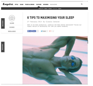 Esquire magazine screen shot