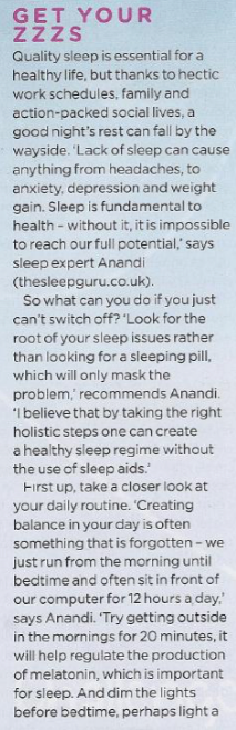 Woman's Fitness - Get your zzzz's