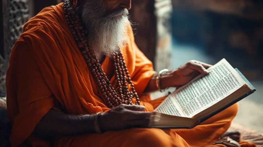 Yogi with Mala beads
